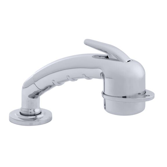 Deck-Mount Sprayer Small Chrome Sprayer w/Elbow, 6' Stainless Steel Hose, Low Profile Holder image number 0