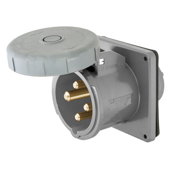 Hubbell Marine Pin & Sleeve Inlet, 3P4W, 100A 125/250V image number 0