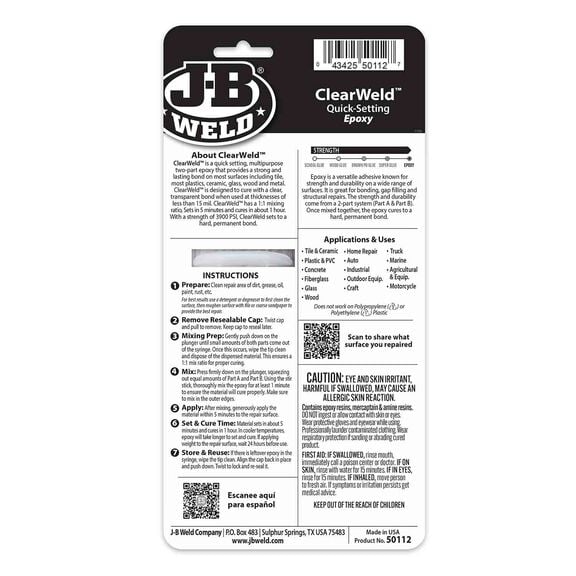 ClearWeld Epoxy, 25ml image number 2
