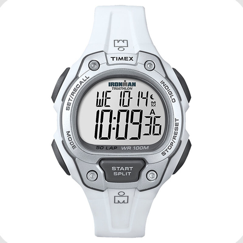 Timex IRONMAN 50-Lap Watch, White image number 0