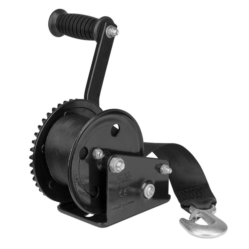1500 lb. Manual Trailer Winch with Strap image number 6