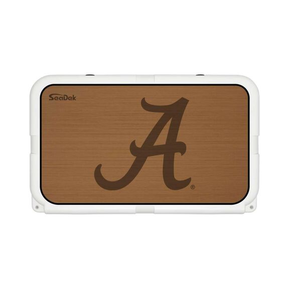 SeaDek Cooler Pad - Collegiate Collection - Fits YETI Tundra 45 - Mocha / Black, University of Alabama image number 0