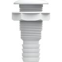 SEAFLO 5/8" Thru Hull Fitting with Check Valve, Polypropylene/Nylon, White, 1-Pack image number 4