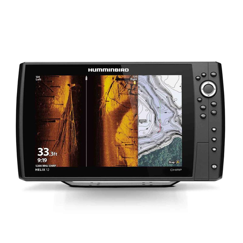 Helix 12 Chirp MSI+ GPS G3N Fishfinder/Chartplotter Combo with XM 9 HW MSI T Transducer and Basemap Charts image number 0