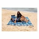 Waterproof Beach Blanket, Blue Palm Stripe image number 2
