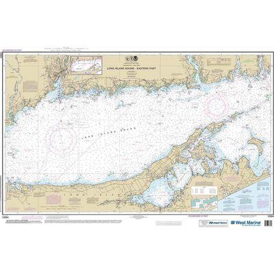 Maptech® NOAA Recreational Waterproof Chart-Long Island Sound Eastern Part, 12354