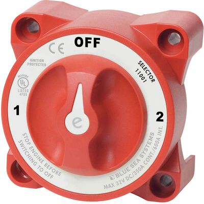 e-Series Selector 3-Position Battery Switch with AFD