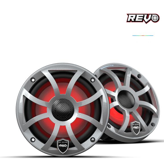 Wet Sounds REVO  6.5 inch High Output Coaxial Speakers w/ XS-Silver RGB Grilles image number 0