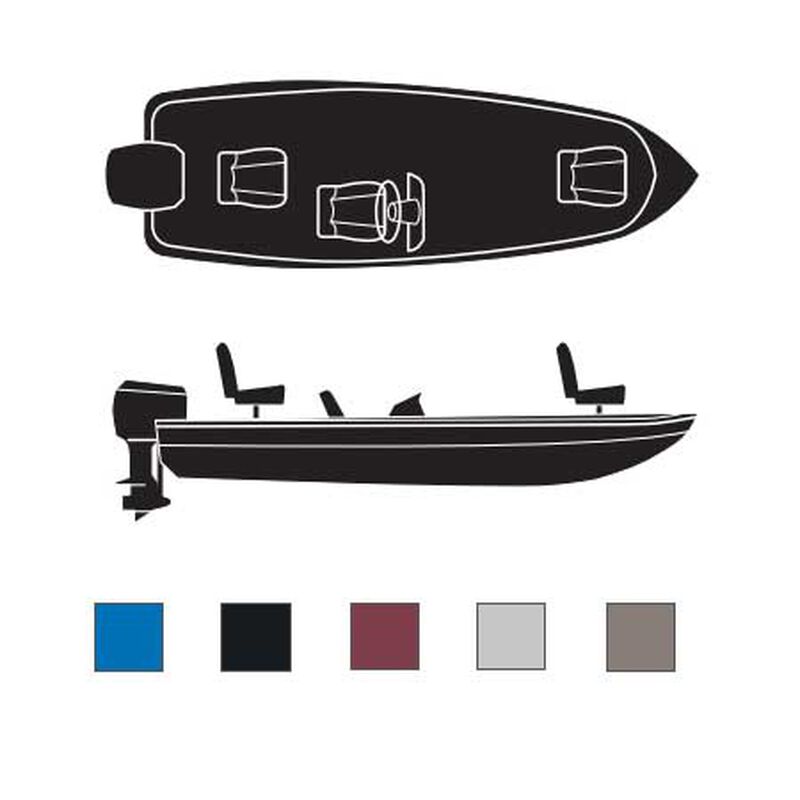 VHull Fishing Boats with Single Consoles, Outboard Boaters Best Polyester Covers West Marine