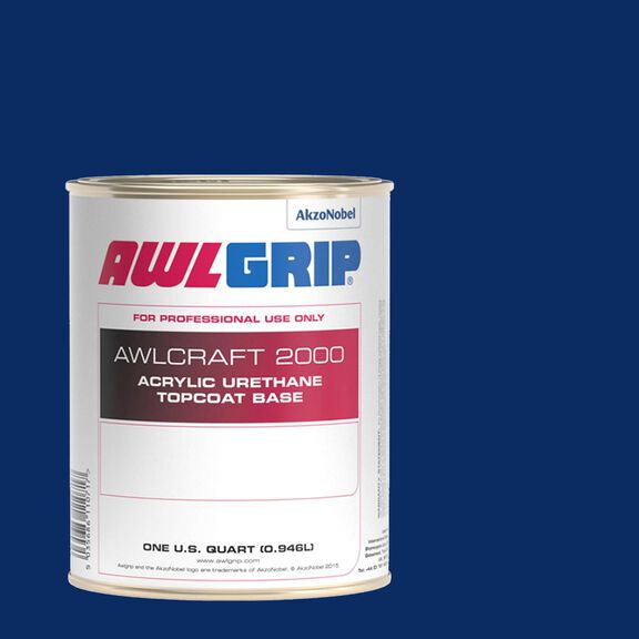 Awlcraft 2000 Acrylic Urethane High-Gloss Topcoat, Aristo Blue, Quart image number 0