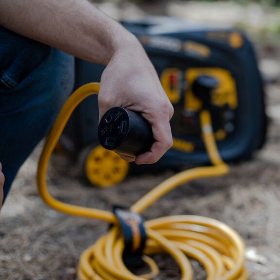 25' Heavy Duty TT-30P to TT-30R Power Cord With Storage Strap image number 5