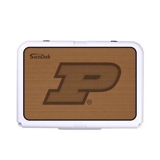 SeaDek Cooler Pad - Collegiate Collection - Fits RTIC 20 - Mocha / Black, Purdue University