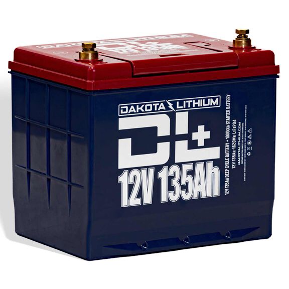 Lithium Iron Phosphate Dual Purpose Battery, 12V, 135Ah, Group 24 image number 0