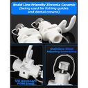 BLUEWING Zirconia Outrigger and Flat Line Release Clip White 2pcs image number 2