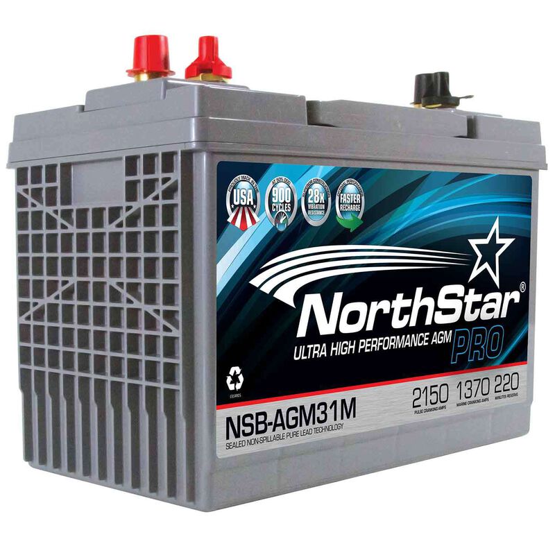 NORTHSTAR BATTERY Ultra High Performance Group 31 Thin Plate Pure Lead AGM Battery West Marine