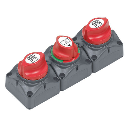 BEP MARINE エンジン2基3バッテリー VSR&B SW&EMERG SW 717-140A-DVSR 12V ボート用品 電装品 BEPバッテリ管理パネルエンジンでの エンジン1基2バッテリー VSR\u0026B