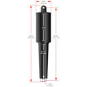 Replacement 102HD Actuator - 12 Volt - 5/16" Hardware image number 0