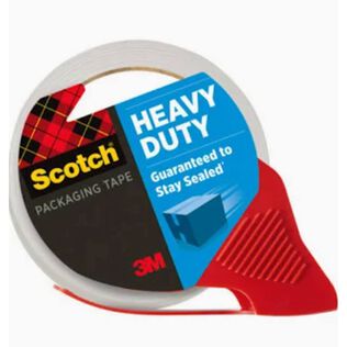Scotch Heavy Duty Shipping Packaging Tape 3850-RD-36GC, 1.88" x 54.6 yd (48 mm x 50 m)
