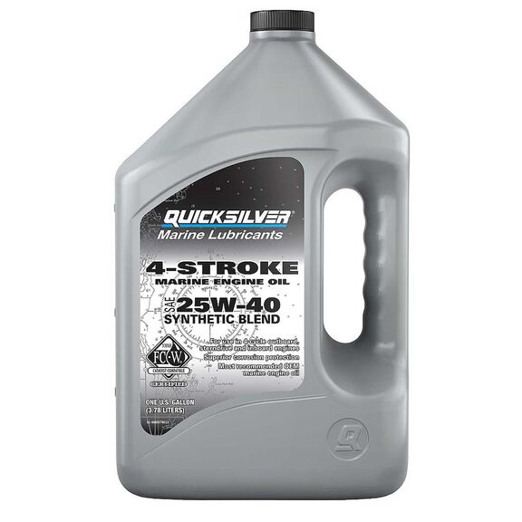 25W-40 Synthetic Blend Marine Engine Oil, 1 Gallon image number 0