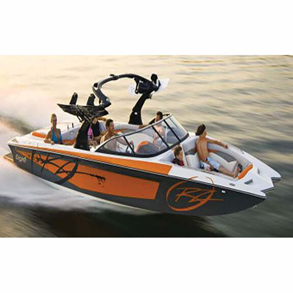 Specialty Boat Cover for Tournament Ski Boats with Wide or Pickle-Fork Bow with Tower&nbsp;&&nbsp;Swim Platform, Over-the-Tower Cover image number 2