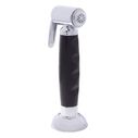 Deck-Mount Sprayer Hammer-Head Black Sprayer, 6' Black Rubber Hose, Elite Holder image number 0