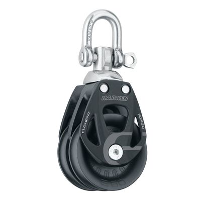60 mm Element Double Block with Swivel/Locking Shackle