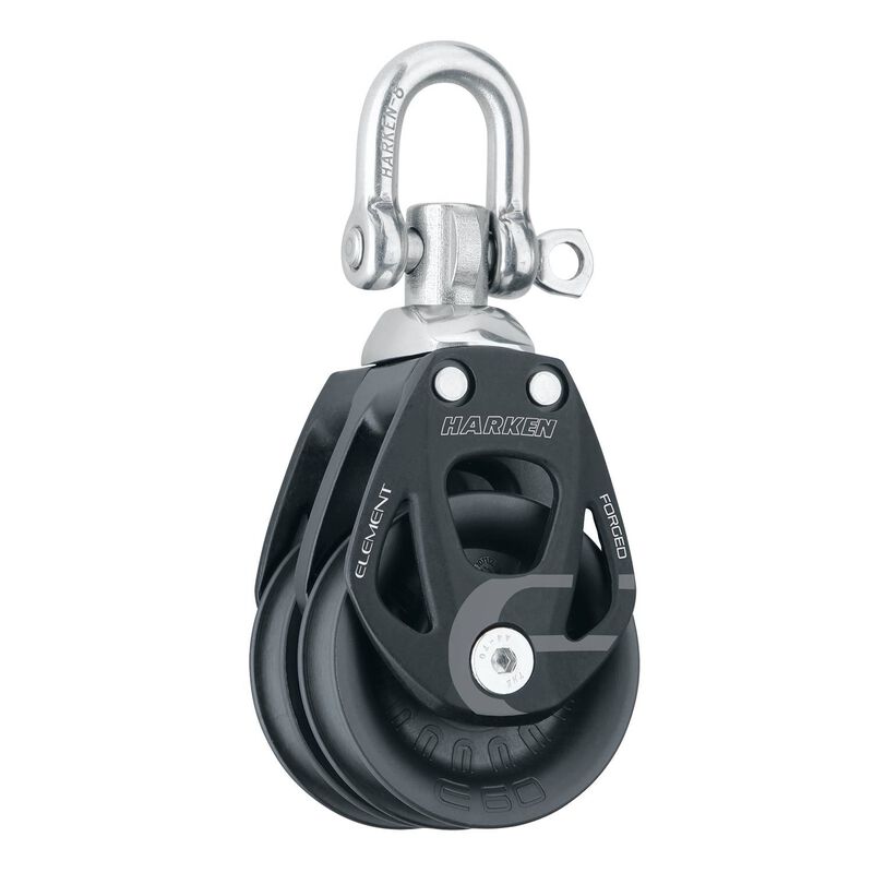60 mm Element Double Block with Swivel/Locking Shackle image number 0