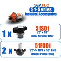 SEAFLO 51-Series 24V DC Diaphragm Water Pump 5.5 GPM 60 PSI image number 6