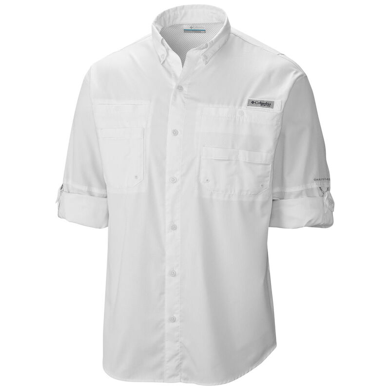Chemise De Pêche Columbia PFG Tamiami II - Homme, Manches Courtes, Taille S, Orange Foncé