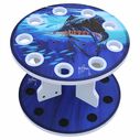 Guy Harvey Sailfish Spinning 9 Fishing Rod Storage Rack, Vertical Fishing Pole Rod Holder image number 0