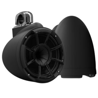 Wet Sounds REV 10 Black Special Edition Revolution Series 10" Matte Black Tower Speakers with Stainless Steel Fixed Clamps (Pair)