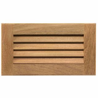 Teak Louvered Insert, 11 3/16" x 6 3/8" x 3/4"