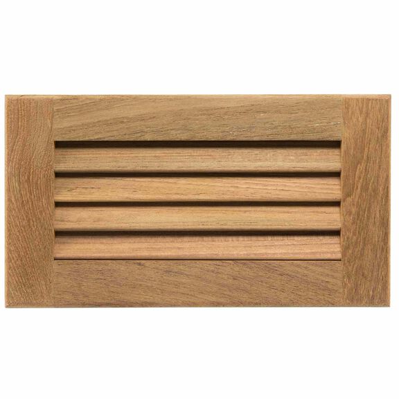 Teak Louvered Insert, 11 3/16" x 6 3/8" x 3/4" image number 0