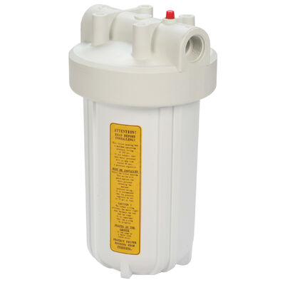 14" Water Filter, White Sump/White Top