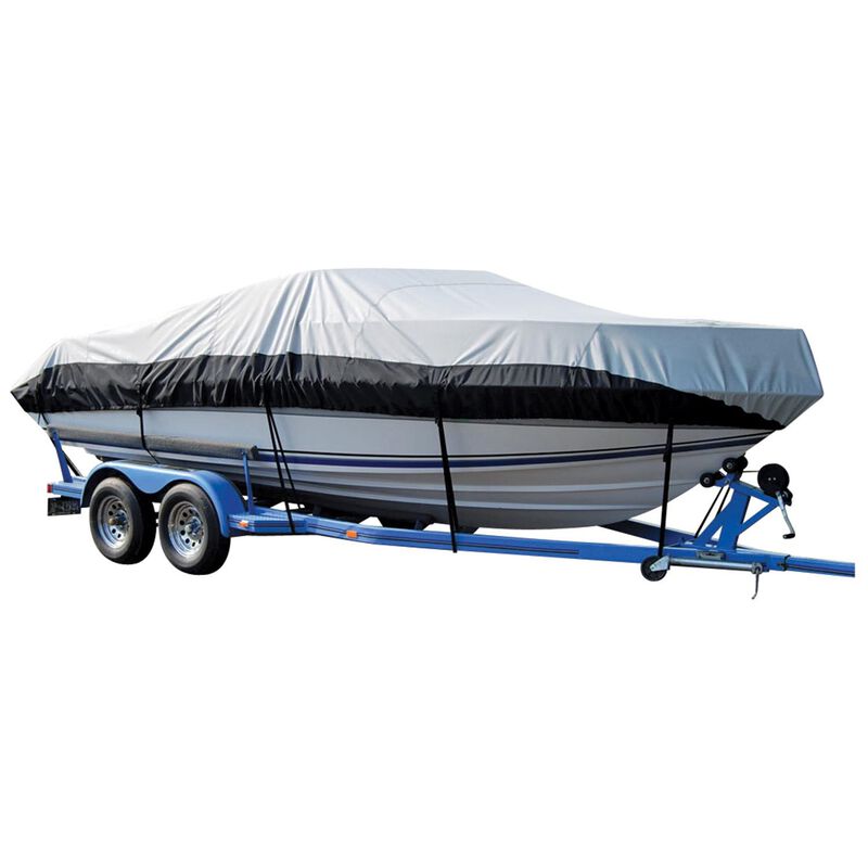V-Hull Runabout Cover, Gray/Black, Eclipse, 17'0"-19'0", 102" Beam image number 0