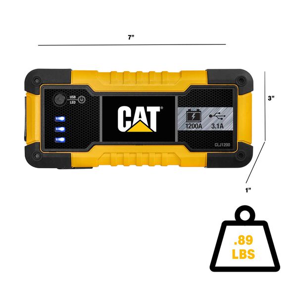 1200 Peak Amp Lithium Jump Starter and Portable Power, 15W USB-A & USB-C image number 2