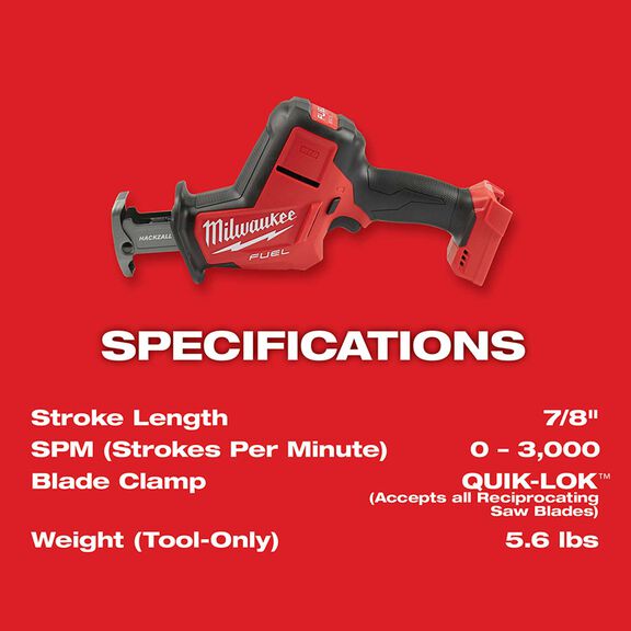 M18 FUEL&trade; HACKZALL&reg; Reciprocating Saw image number 6
