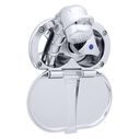 Trinidad Transom Shower Cold Only, Chrome Cup & Lid, Small Chrome Sprayer, 10' White Rubber Hose, Chrome Trinidad Handle image number 0