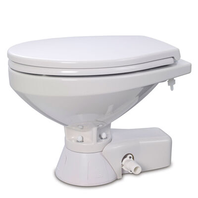 Quiet Flush Electric Toilet with Solenoid Valve, 12V