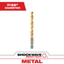 7/32" SHOCKWAVE Impact Duty RED HELIX Titanium Drill Bit image number 0
