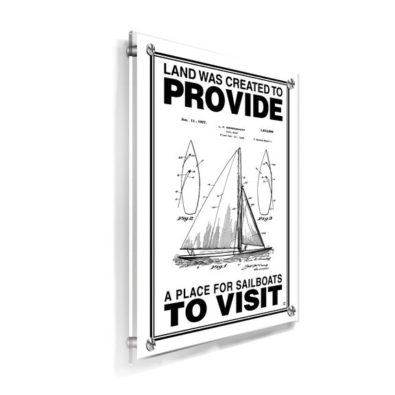 A Place for Sailboats to Visit Poster, White image number 1