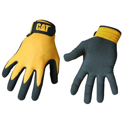Yellow Nylon Gloves with Nitrile Palm