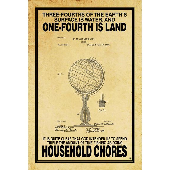 Three-Fourths of the Earth's Surface is Water Poster, Parchment image number 0
