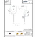 Trinidad Head/Shower Combo Faucet Classic Warm White Sprayer No Teeth, 6' Stainless Steel Hose Chrome/Warm White image number 3