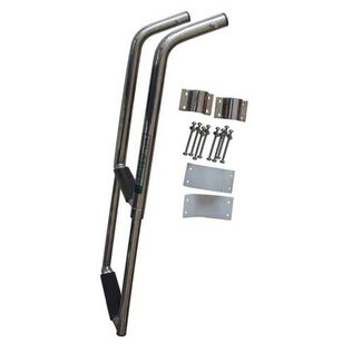 2-Step Under Platform Telescoping Swim Ladder with Safety Stick
