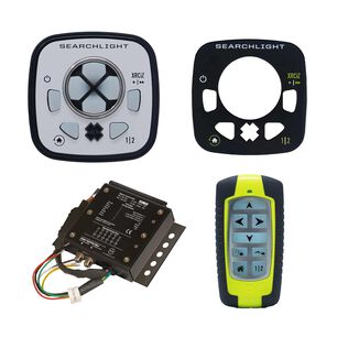 Universal Searchlight Remote Control Kit (URP-103 wired point pad, URC-104 master controller, & URH-103 handheld wireless remote)