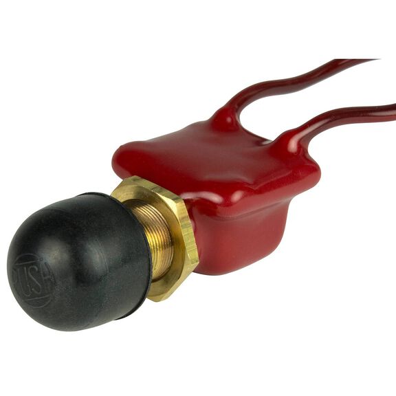 PVC Coated Push Button Switch Off/(On) 2 Position, SPST image number 0