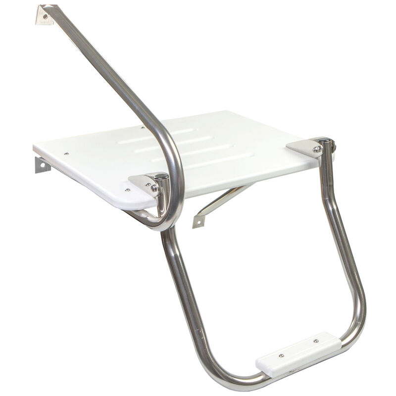 Poly Swim Platform with Ladder and Mounting Hardware for Boats with Outboard Motor image number null