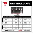 SHOCKWAVE&trade; Impact Duty&trade; Socket 3/8&rdquo; Dr MM PACKOUT&trade; Set, 19 Piece image number 1