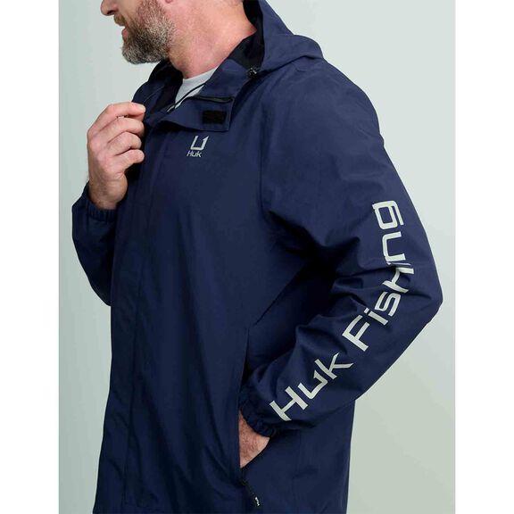 Rain Coats For Men HUK Men's Storm Jacket, Heavy Duty Fishing Rain